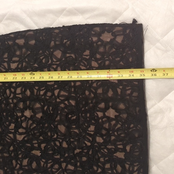 Max Studio Black Sleeveless Mini Dress Floral Lace Embroidered Sequin Si… - Picture 8 of 10